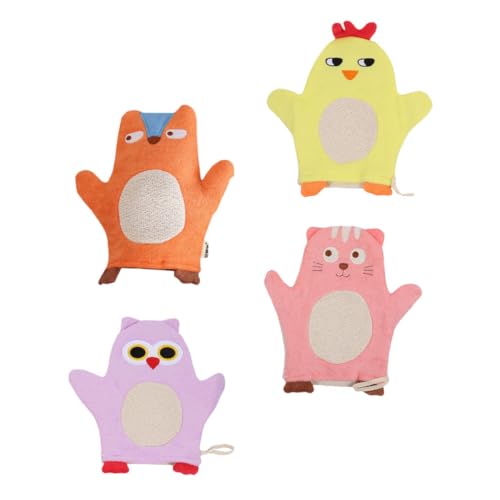 HONMEET 4 Stück Cartoon-tier-design Badehandschuhe Für Kinder Badetücher Massagen Und Reinigen Sanft HONMEET 4 Stück Cartoon-tier-design Badehandschuhe Für Kinder Badetücher Massagen Und Reinigen Sanft von HONMEET