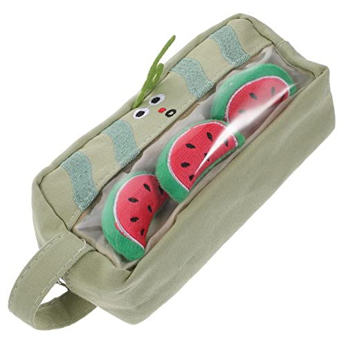 HONMEET federmäppchen Obst Frucht-Make-up-Tasche Cartoon Federmäppchen Geldbörse Kinder federmäppchen School Supplies ästhetische Bleistifte Federmäppchen süß Karikatur Kasten Segeltuch von HONMEET