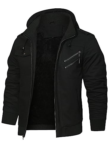 HOOD CREW Herrenjacken Winter Thicken Fleece gefütterte Oberbekleidung Taktische Militär Cargo Jacke mit Kapuze HOOD CREW Herrenjacken Winter Thicken Fleece gefütterte Oberbekleidung Taktische Militär Cargo Jacke mit Kapuze von HOOD CREW