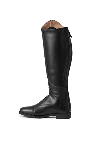 HORZE Damen Reitstiefel Rover, Kunstleder Stiefel mit Reißverschluss, Schwarz, 38W von HORZE