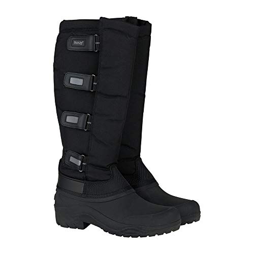 HORZE Thermoreitstiefel Damen Polar, Winterreitstiefel gefüttert, Thermo Winterstiefel wasserdicht, Schwarz, 37 von HORZE