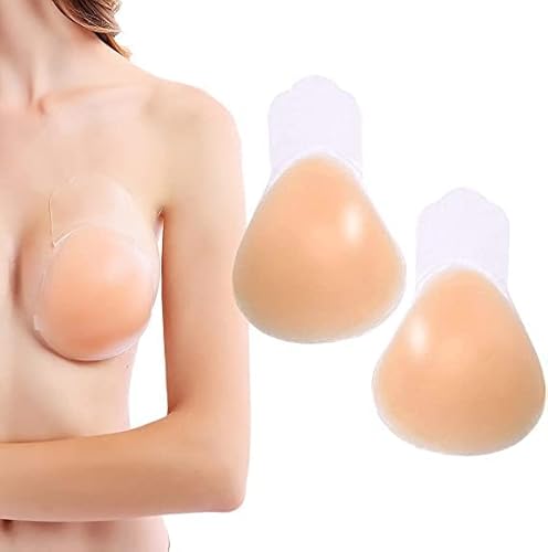 HOTSO Klebe BH für Frauen, Invisible Bra für Klebe BH Push Up Haut Freundlich Bequem Unsichtbare Push Up BH für Ballkleid, Silikon Wiederverwendbare Trägerlosen BH Brautkleid Passt Für A-E Cups HOTSO Klebe BH für Frauen, Invisible Bra für Klebe BH Push Up Haut Freundlich Bequem Unsichtbare Push Up BH für Ballkleid, Silikon Wiederverwendbare Trägerlosen BH Brautkleid Passt Für A-E Cups von HOTSO
