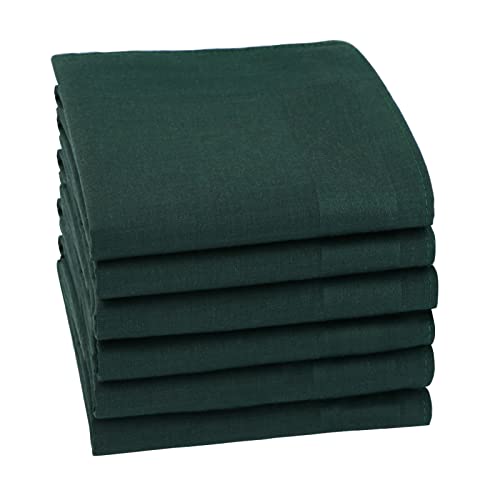 HOULIFE Herren-Taschentücher – Damen-Taschentuch, einfarbig, 100 % 60er Baumwolle, weiches Einstecktuch für Vater, Großvater, Frauen, Hochzeit, 40 x 40 cm, 6/12 Stück, dunkelgrün, 85 HOULIFE Herren-Taschentücher – Damen-Taschentuch, einfarbig, 100 % 60er Baumwolle, weiches Einstecktuch für Vater, Großvater, Frauen, Hochzeit, 40 x 40 cm, 6/12 Stück, dunkelgrün, 85 von HOULIFE