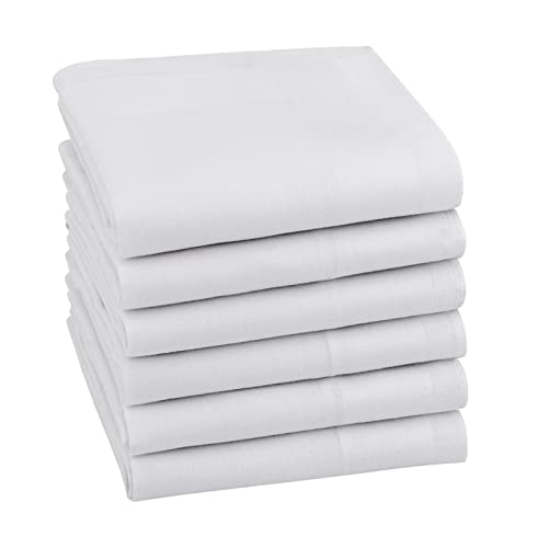 HOULIFE Herren-Taschentücher – Damen-Taschentuch, einfarbig, 100 % 60er Baumwolle, weiches Einstecktuch für Vater, Großvater, Frauen, Hochzeit, 40 x 40 cm, 6/12 Stück, weiß, 85 HOULIFE Herren-Taschentücher – Damen-Taschentuch, einfarbig, 100 % 60er Baumwolle, weiches Einstecktuch für Vater, Großvater, Frauen, Hochzeit, 40 x 40 cm, 6/12 Stück, weiß, 85 von HOULIFE