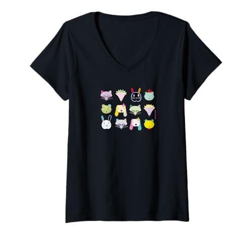 Damen Animals, unite T-Shirt mit V-Ausschnitt Damen Animals, unite T-Shirt mit V-Ausschnitt von HOUSE OF TURNOWSKY APPAREL