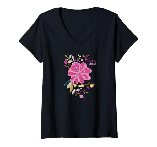 Damen Beste Mama aller Zeiten! T-Shirt mit V-Ausschnitt Damen Beste Mama aller Zeiten! T-Shirt mit V-Ausschnitt von HOUSE OF TURNOWSKY APPAREL