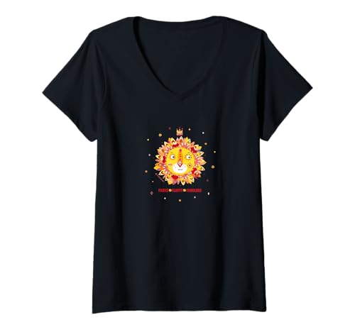 Damen Fierce, Fluffy, Fabulous T-Shirt mit V-Ausschnitt Damen Fierce, Fluffy, Fabulous T-Shirt mit V-Ausschnitt von HOUSE OF TURNOWSKY APPAREL