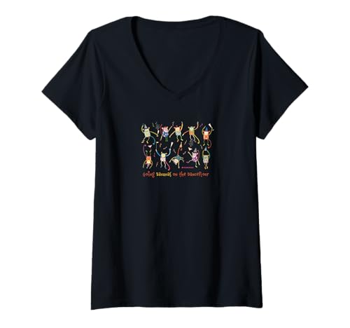 Damen Going Bananas T-Shirt mit V-Ausschnitt Damen Going Bananas T-Shirt mit V-Ausschnitt von HOUSE OF TURNOWSKY APPAREL