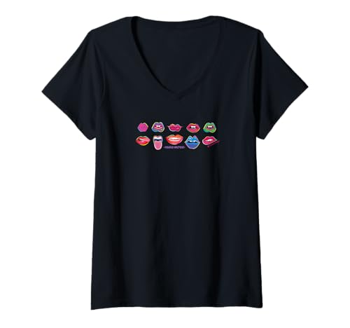 Damen MWAH-VELOUS! T-Shirt mit V-Ausschnitt Damen MWAH-VELOUS! T-Shirt mit V-Ausschnitt von HOUSE OF TURNOWSKY APPAREL