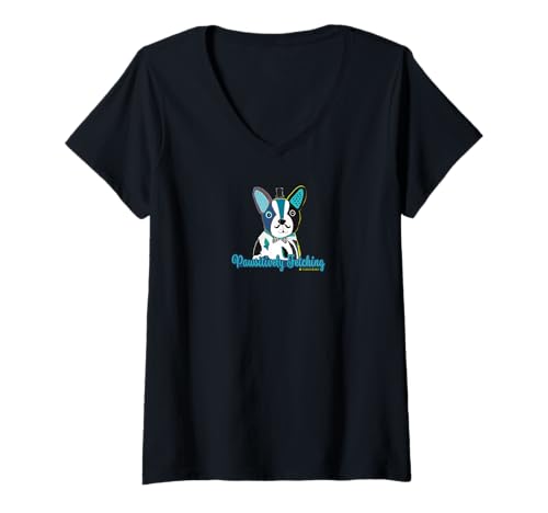 Damen Positively Fetching T-Shirt mit V-Ausschnitt Damen Positively Fetching T-Shirt mit V-Ausschnitt von HOUSE OF TURNOWSKY APPAREL