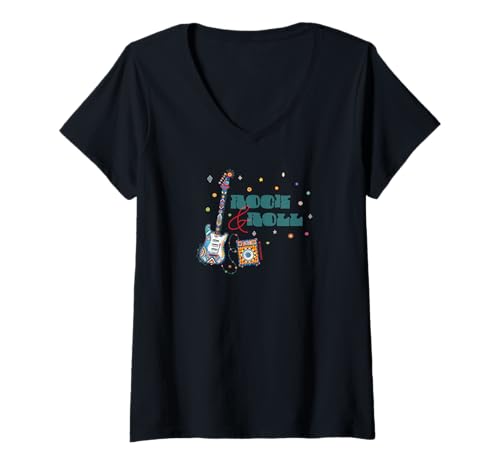 Damen Rock & Roll T-Shirt mit V-Ausschnitt Damen Rock & Roll T-Shirt mit V-Ausschnitt von HOUSE OF TURNOWSKY APPAREL