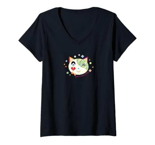 Damen paw-some vibes T-Shirt mit V-Ausschnitt Damen paw-some vibes T-Shirt mit V-Ausschnitt von HOUSE OF TURNOWSKY APPAREL