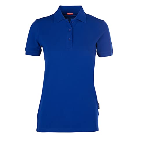 HRM Damen Heavy Performance Polo, royalblau, Gr. 3XL I Premium Polo-Shirt Damen I Basic Polohemd bis 60°C waschbar I Hochwertige & nachhaltige Damen-Oberteile I Workwear von HRM