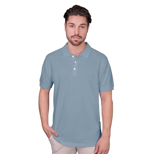 HRM Herren Heavy Performance Polo I Premium Polo Shirt Herren I Basic Polohemd bis 60°C waschbar I Hochwertige & nachhaltige Herren-Bekleidung I Workwear von HRM