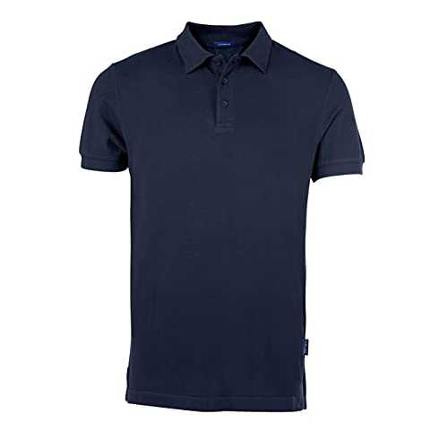 HRM Herren Luxury Polo, Navy, Gr. 5XL I Premium Polo Shirt Herren aus 100% Baumwolle I Basic Polohemd bis 60°C farbecht waschbar I Hochwertige & nachhaltige Herren-Bekleidung von HRM