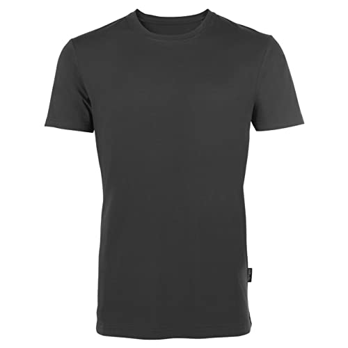 HRM Herren Luxury Round M T-Shirt, Darkgrey, 6XL von HRM