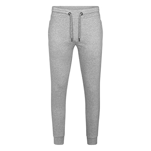 HRM Unisex 1500 Premium Joggingpants I Fair Trade Jogginghose Damen & Herren, 285 g/m² I Aus 70% Baumwolle & 30% recyceltem Polyester, Grey-Melange, 3XL von HRM