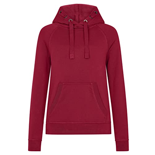 HRM Unisex 2005 Kid‘s Premium Raglan Hoody, dunkelgrau I Fair Trade Hoodie Kinder mit Kapuze, 320 g/m² I Aus 70% Baumwolle & 30% recyceltem Polyester, Bordeaux/Burgundy, 140 von HRM