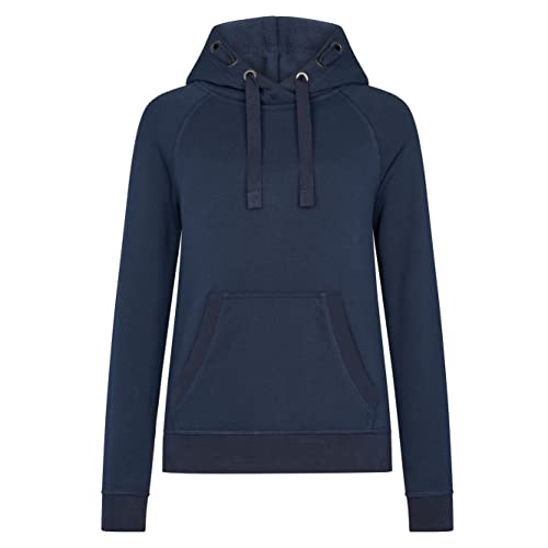 HRM Unisex 2005 Kid‘s Premium Raglan Hoody, dunkelgrau I Fair Trade Hoodie Kinder mit Kapuze, 320 g/m² I Aus 70% Baumwolle & 30% recyceltem Polyester, Navy, 128 von HRM