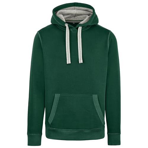 HRM Unisex Sweat Kapuzenpullover, Bottle-Green, L von HRM