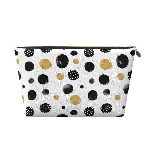 HSYOYO Make-up-Tasche, wasserdicht, Kosmetiktasche, Organizer, kleine Make-up-Tasche, mit Reißverschluss, tragbare Reise-Kulturbeutel für Frauen und Mädchen, gepunktet, Einheitsgröße HSYOYO Make-up-Tasche, wasserdicht, Kosmetiktasche, Organizer, kleine Make-up-Tasche, mit Reißverschluss, tragbare Reise-Kulturbeutel für Frauen und Mädchen, gepunktet, Einheitsgröße von HSYOYO