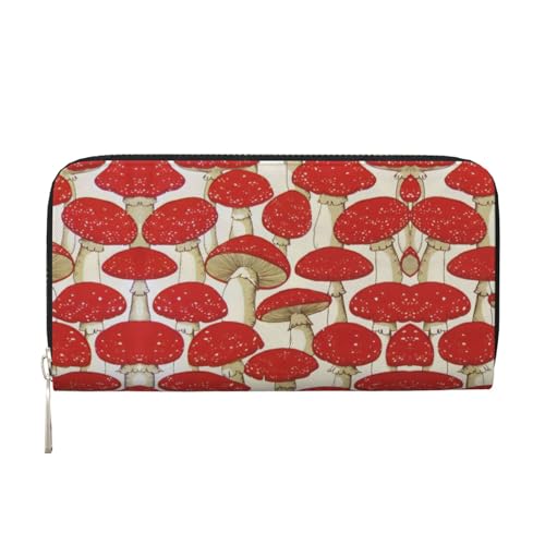 HTTUP Lässige Clutch-Geldbörse mit Pilz-Druck, für Damen, stilvoll, reisefreundlich, Rot / Weiß, Schwarz, Einheitsgröße, Kunst HTTUP Lässige Clutch-Geldbörse mit Pilz-Druck, für Damen, stilvoll, reisefreundlich, Rot / Weiß, Schwarz, Einheitsgröße, Kunst von HTTUP