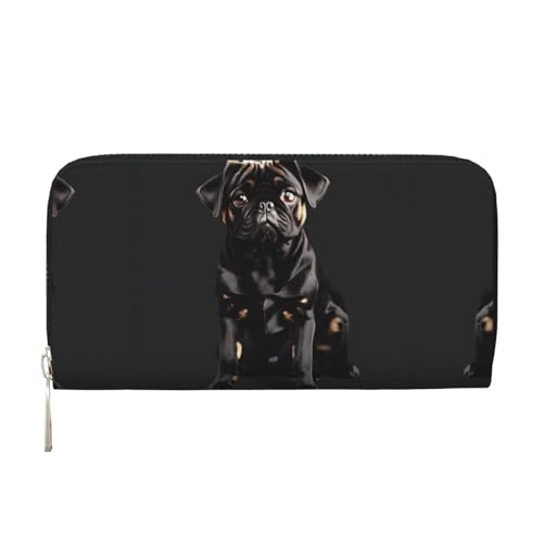 HTTUP Niedlicher schwarzer Mops-Hund, Standard-Skala-2_00x Druck, lässige Clutch-Geldbörse, Handbrieftasche für Damen, stilvoll, reisefreundlich, Schwarz, Einheitsgröße, Kunst, Schwarz, One Size, HTTUP Niedlicher schwarzer Mops-Hund, Standard-Skala-2_00x Druck, lässige Clutch-Geldbörse, Handbrieftasche für Damen, stilvoll, reisefreundlich, Schwarz, Einheitsgröße, Kunst, Schwarz, One Size, von HTTUP