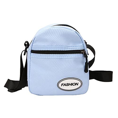 HUANIZI Damen-Umhängetasche, modisch, lässig, Outdoor, Nylon, Handtasche, Reißverschluss, Kuriertasche, Crossbody-Tasche, Blau, AS THE PIC SHOW von HUANIZI