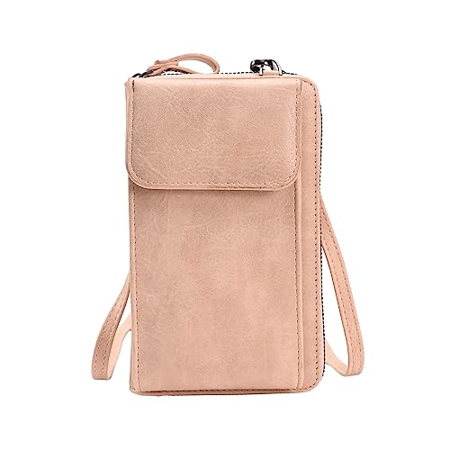 HUANIZI Handytasche für Mädchen und Damen, modisch, Umhängetasche, PU-Leder, Geldkartenhalter, Haspe, Schultertasche, Handtasche, PK, 11x5x18cm von HUANIZI