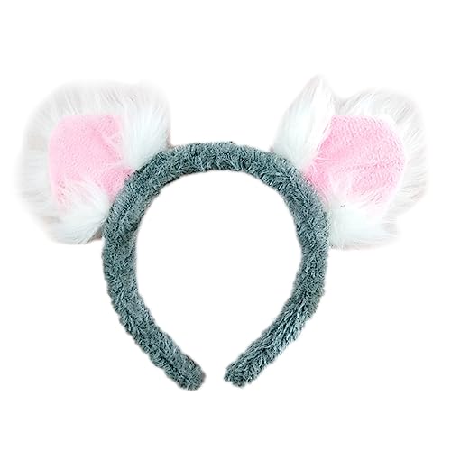 HUANIZI Koala-Stirnband, Ohrhaar, Tier-Kopfschmuck, dekoratives Ornament, Basteln für Kinder, Mädchen, Jungen, Festival, Urlaub, Party-Dekoration von HUANIZI