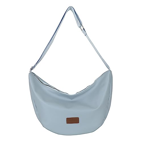 HUANIZI Modische Achseltasche, Schultertaschen für Mädchen, Frauen, Halbmondtaschen, Damen-Geldbörse, Unterarmtaschen, trendige Handtasche, Blau, 23x11x23cm von HUANIZI