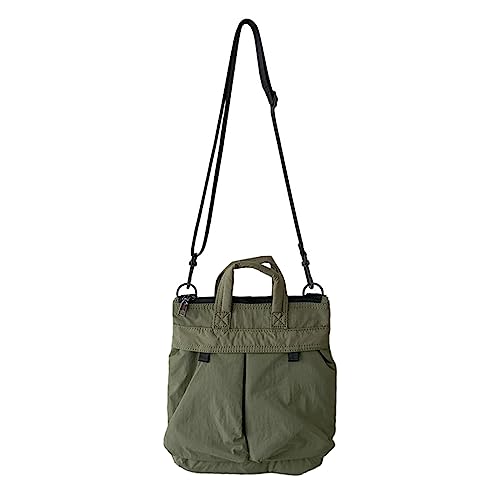 HUANIZI Modische Umhängetasche für Damen und Herren, Nylon, große Kapazität, lässige Hobo-Tasche, Handtasche, Geldbörse, Grün (Army Green), As picture shown von HUANIZI