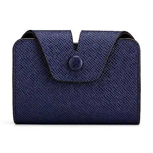 HUANIZI PU CRit Karten Geldbörse Kartenhalter Business Geschenk Kleingeld Tasche für Frauen Münzgeldbörse Geldtasche, Blau, 10.5x8.5x2cm von HUANIZI