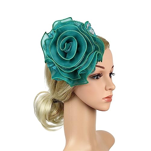 HUANIZI Übergroße Blumen-Form-Stirnbänder für Damen und Mädchen, Haarband für Bankett, Mehrzweck-Haarband zum Fotografieren von HUANIZI