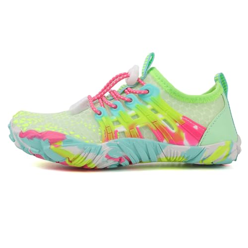 HUAOLAWQ HEALOW Kinder-Wasserschuhe, Surfen, Schnorcheln, Schuhe, atmungsaktiv, Sport, Training, Turnschuhe, schnell trocknend, fünf Finger, Aqua-Schuhe, Strand, Schwimmen, Schuhe von HUAOLAWQ