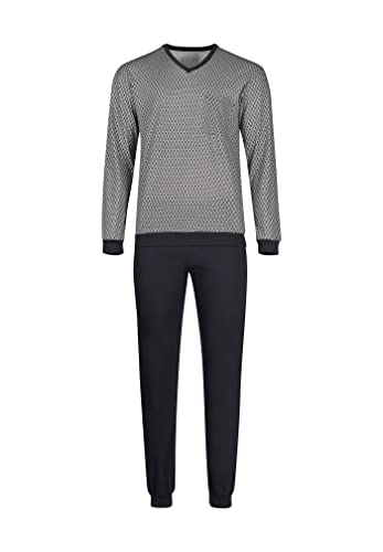 Huber Herren Casual at Home Pyjamaset, Anthracite tie minimal, Regular (2er Pack) von HUBER