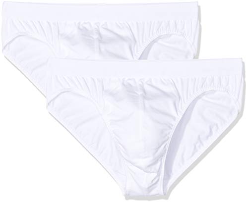 Huber Herren Brasil 2er Pack Slip, Weiß (Weiss 0500), (Herstellergröße: XX-Large) von HUBER