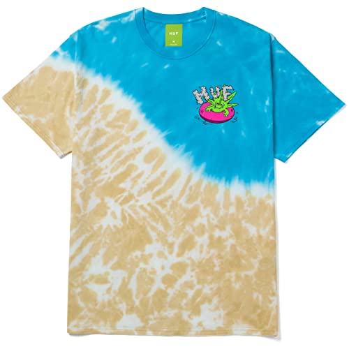 HUF Lifes A Beach Tiedye T-Shirt Blue L von HUF