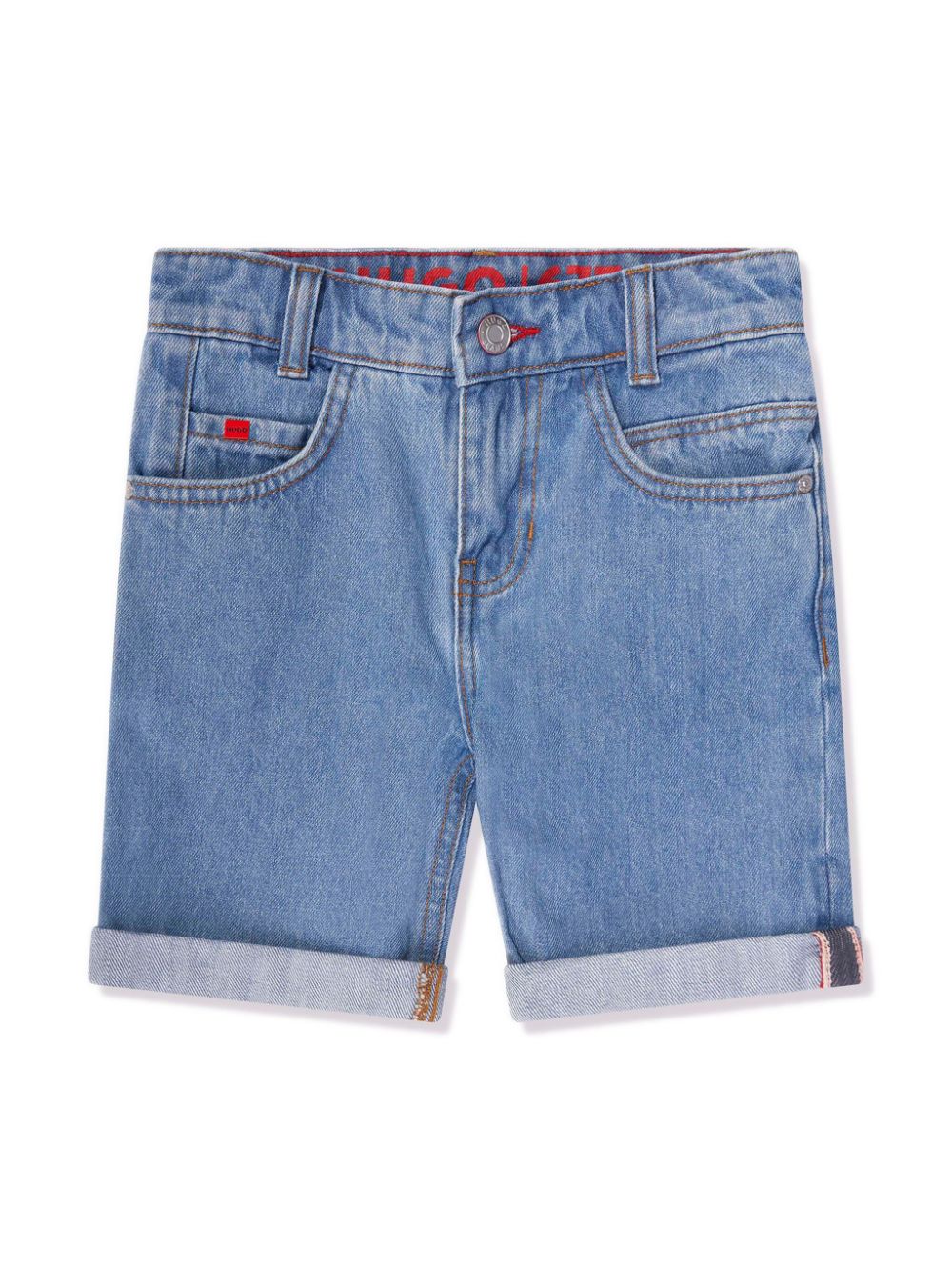 HUGO KIDS Halbhohe 677 Jeans-Shorts - Blau von HUGO KIDS