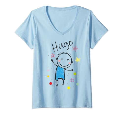 Damen Hugo T-Shirt mit V-Ausschnitt von HUGO