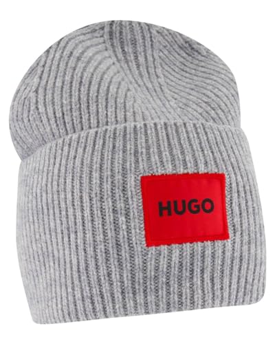 HUGO Damen Saffa_hat Beanie, Medium Grey33, Einheitsgröße EU von HUGO