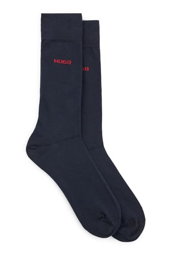 HUGO Herren 2p Uni Cc Herrensocken, New - Dark Blue401, 43-46 EU von HUGO