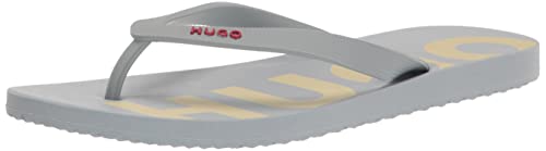 HUGO Damen Big Logo Print Flip Flops Slide Sandale, eisblau, 38/39 EU von HUGO