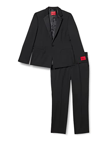 HUGO Herren Hendrix/Scot231e1x Suit, Black1, 54 EU von HUGO