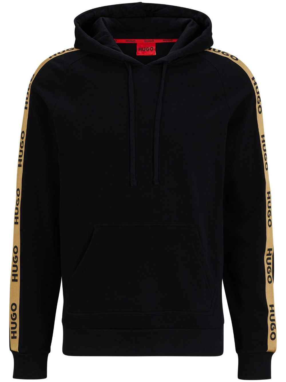 HUGO Hoodie mit Logo-Riemen - Schwarz von HUGO