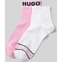 HUGO Socken mit Label-Schriftzug im 2er-Pack in Pink, Größe 35/38 von HUGO