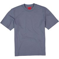 HUGO Herren T-Shirt blau Baumwolle von HUGO