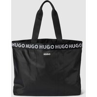 HUGO Tote Bag mit Logo-Details Modell 'Becky' in Black, Größe One Size von HUGO