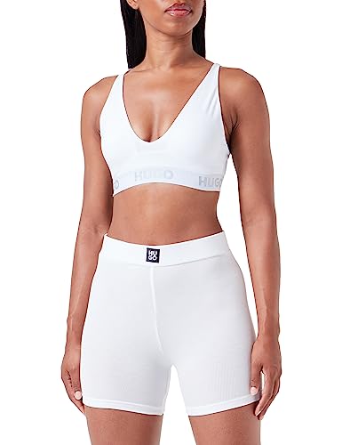 HUGO Damen Triangle Padd.Sporty Triangle, White100, XL von HUGO