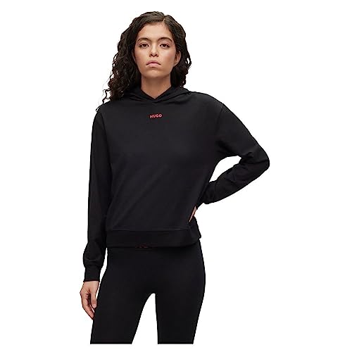 HUGO Women's Shuffle_Hoodie LOUNGEW_Sweatshirt, Black1, L HUGO Women's Shuffle_Hoodie LOUNGEW_Sweatshirt, Black1, L von HUGO